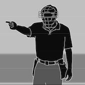 Quel est le signal pour une situation de Infield Fly AVANT un lancer ?